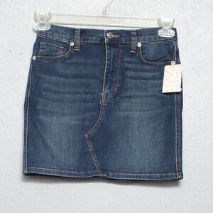 Free people we the free nwt sparrow denim mini skirt